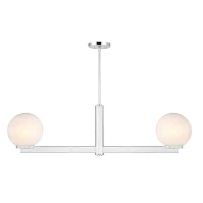 2-Light Linear Chandelier By Trade Winds