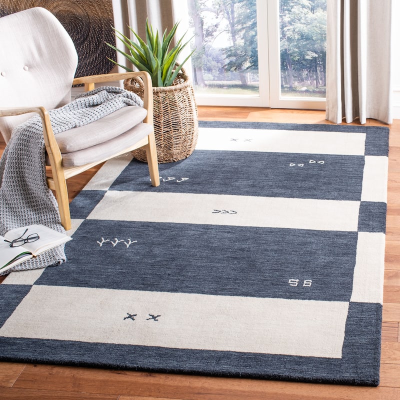 SAFAVIEH Handmade Himalaya Petaluma & Contemporary Geometric Cream Wool - 3' x 5' - Cream