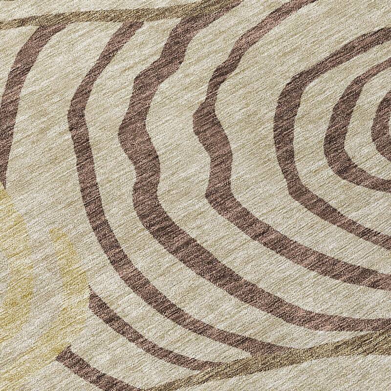 HomeRoots Abstract Transitional Rectangle Outdoor Rug
