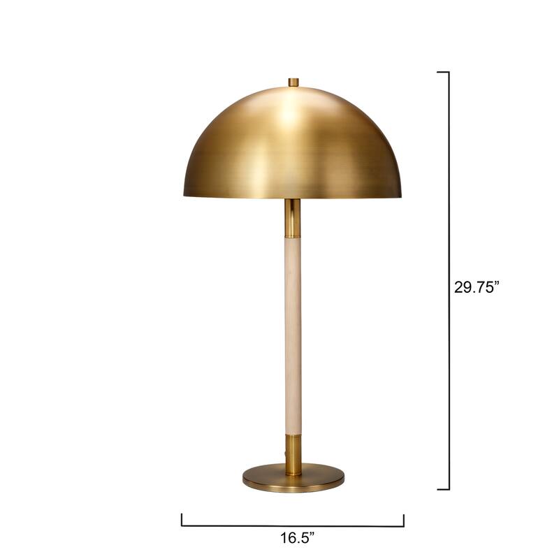 Jamie Young Merlin Wood and Metal Table Lamp