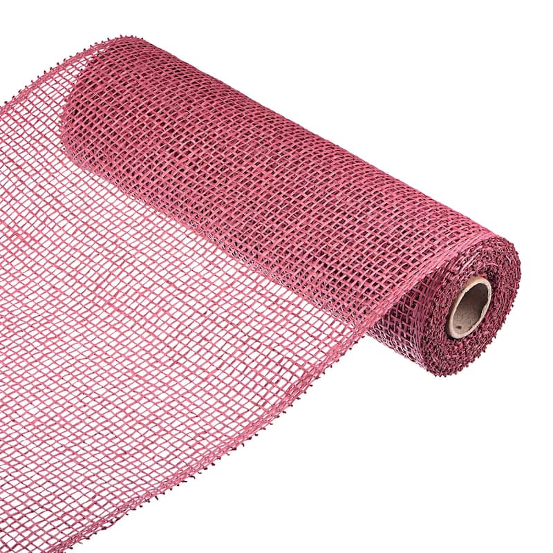 1 Roll PP Burlap Mesh 10" x 5 Yard Decorative Wreath Wrapping Ribbon