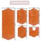Home Weavers Waterford Collection 5 Piece Genuine Cotton Bath Rugs Set