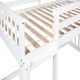 preview thumbnail 10 of 13, Modern Wooden Twin Over Twin Floor Bunk Bed with Climbing Ramp