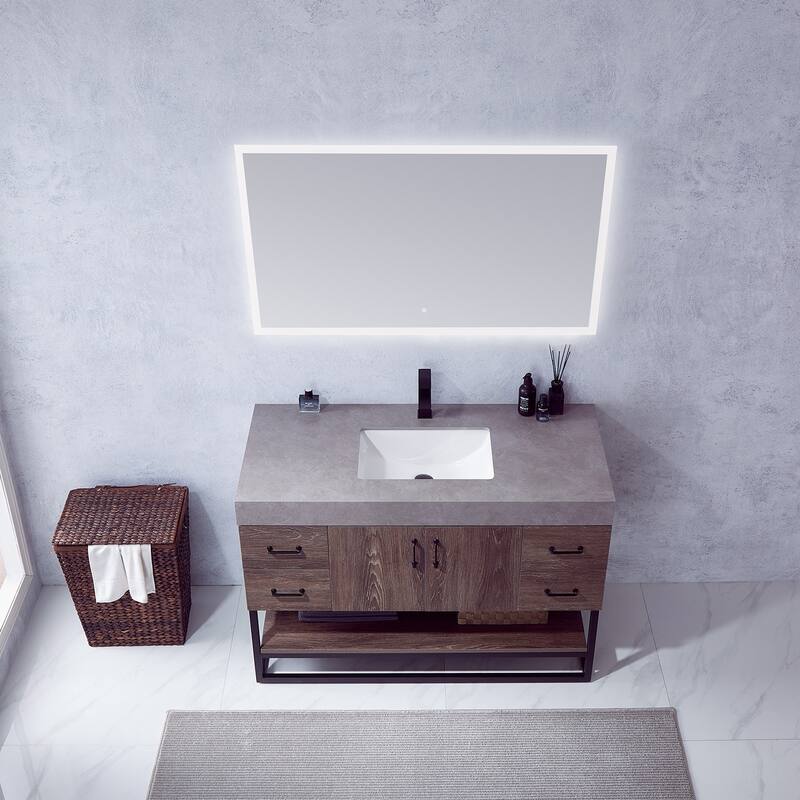 Miseno MV789048B Alistair 48" Free Standing Single Basin Vanity Set