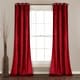 preview thumbnail 52 of 95, Porch & Den Lapeyrous Velvet Solid Room Darkening Window Curtain Panel Set