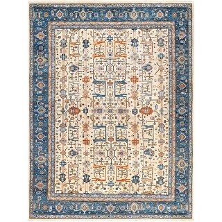 Small Serapi Rug Serapi One-of-a-Kind Hand-Knotted Area Rug - Ivory - 9' 0