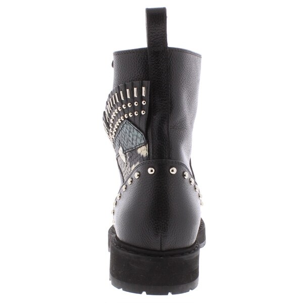 fendi leather combat boots