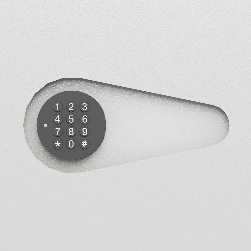 Roomfitters Hidden In-Wall Safe with Digital Keypad and Removable Shelves, Heavy Duty Steel Security