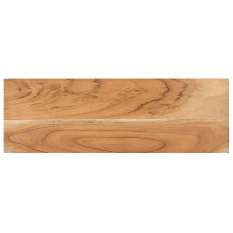 vidaXL Console Table 43.3"x11.8"x29.5" Solid Acacia Wood - 43.3" x 11.8" x 29.5"