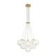 preview thumbnail 18 of 29, 13/ 19-Light Modern Glam Large Sputnik Cluster Glass Globe Bubble Chandelier with Swirled Glass Bubble Globe (Bulb Not Included)