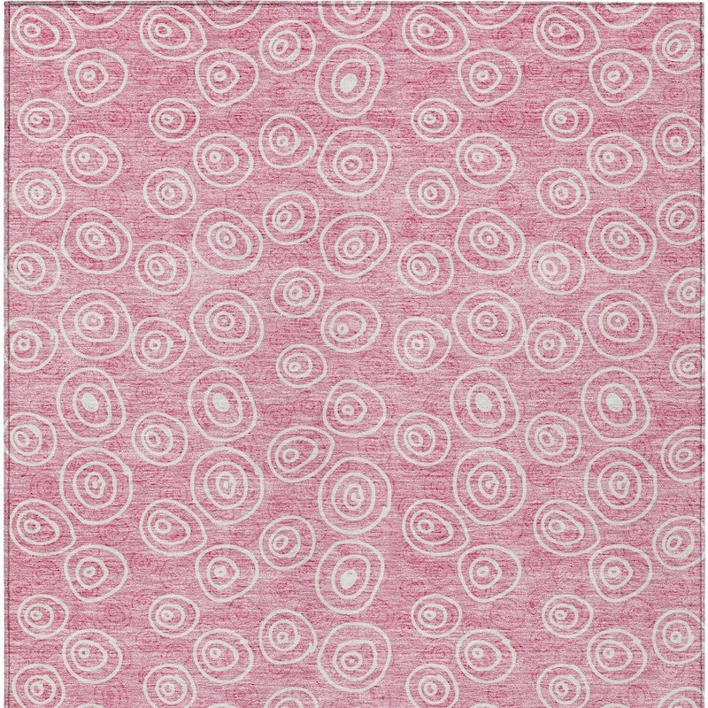 HomeRoots Geometric Transitional Rectangle Outdoor Rug
