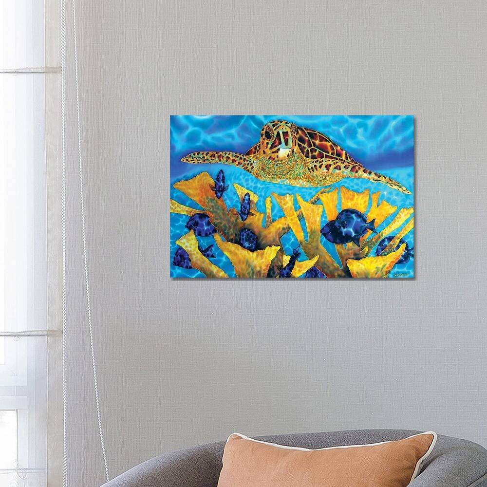 iCanvas "Hawksbill & Tangs" by Daniel Jean-Baptiste Canvas Print