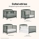 preview thumbnail 5 of 3, Dream On Me Odelle 5 in 1 Convertible Crib - Forest Green