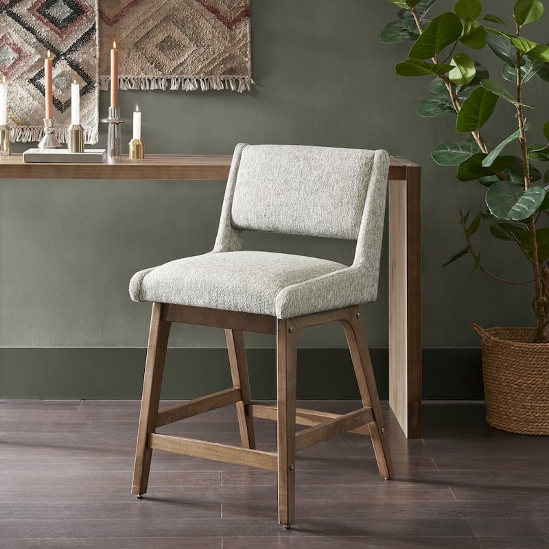 INK IVY Boomerang Counter Stool - Grey