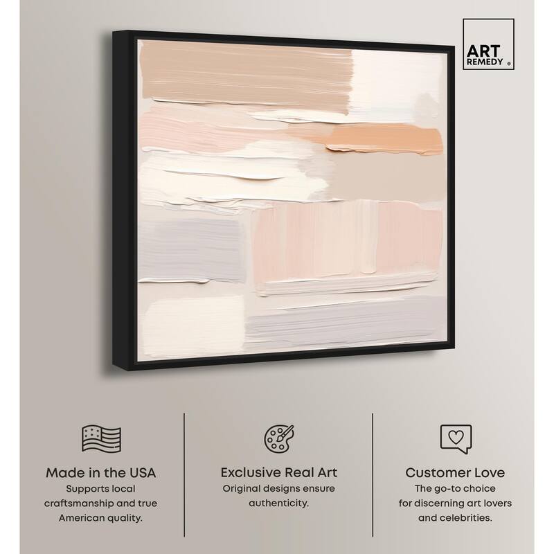 Roseate Cream Tones III Canvas by Art Remedy
