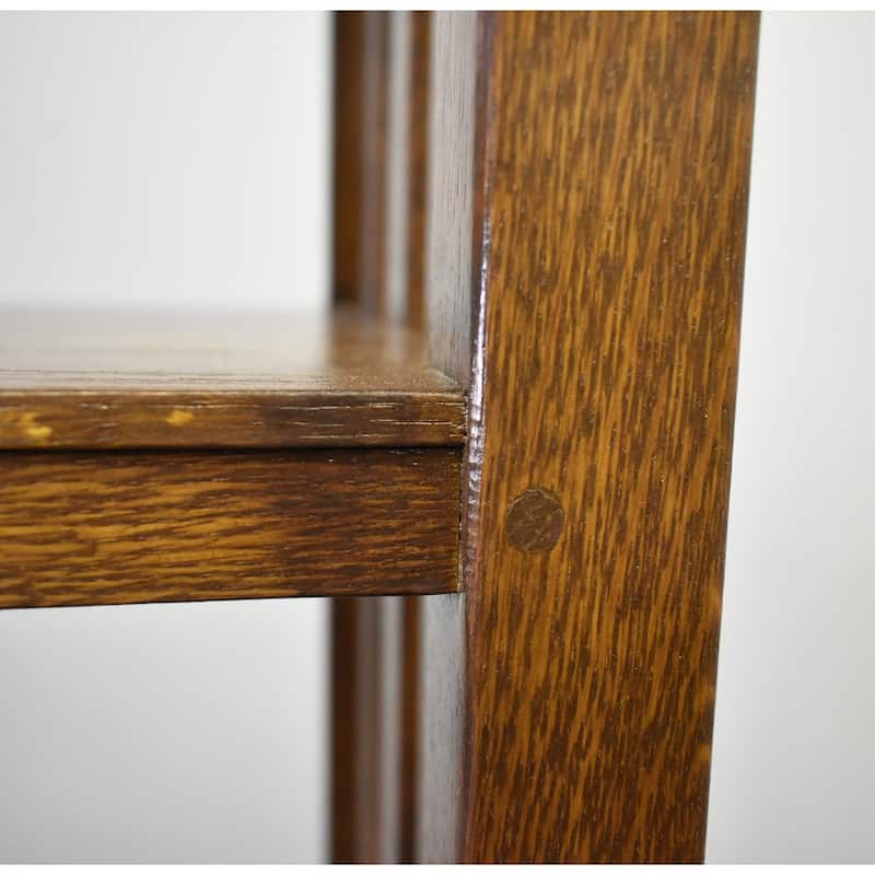 Preorder Mission Spindle Side 5 Shelf Bookcase - Walnut (W1)