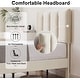 preview thumbnail 6 of 12, Javlergo Twin Size Kids Bed Frame with Adjustable Height Headboard Bed Frame with Heavy Duty Frame No Box Spring Needed