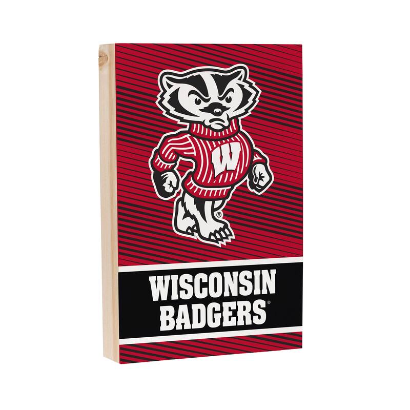 University of Wisconsin-Madison Wooden Tabletop Mantel Shelf Sign