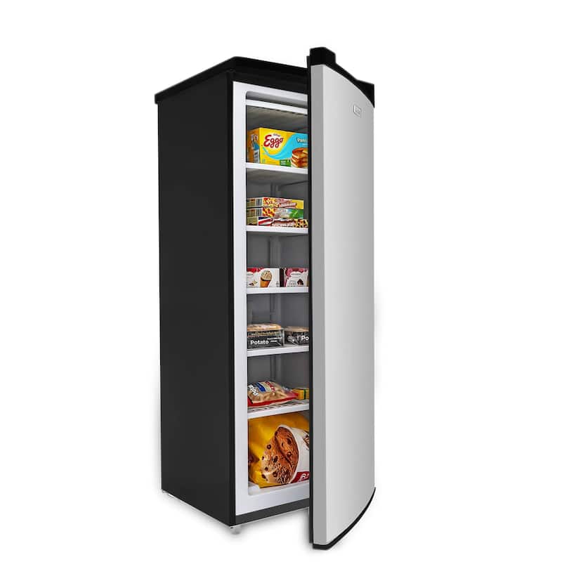 6.0 Cu Ft Upright Freezer,Black with VCM Door