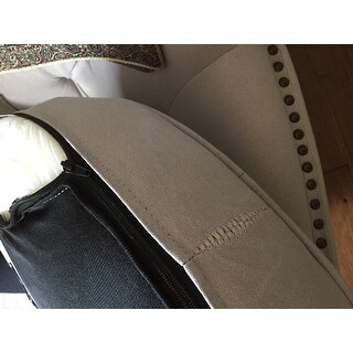 Tafton Tufted Fabric Club Chair with Ottoman by Christopher Knight Home