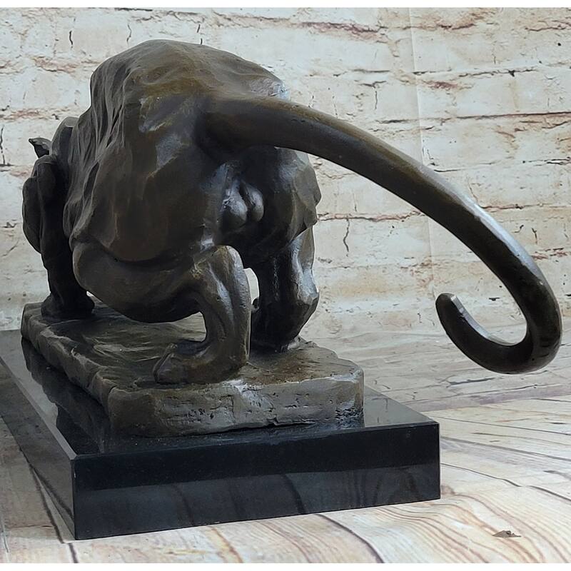 Handmade Bronze Sculpture Imitative Lion Panther Tiger Puma Cougar Imitative Cat Statue African Art