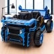 preview thumbnail 12 of 27, 24V 2-Seater Electric Ride-On Dump Car for Kids Ages 3+, 400W Motor, Remote Control, MP3, Bluetooth, Lights & Rear Shovel
