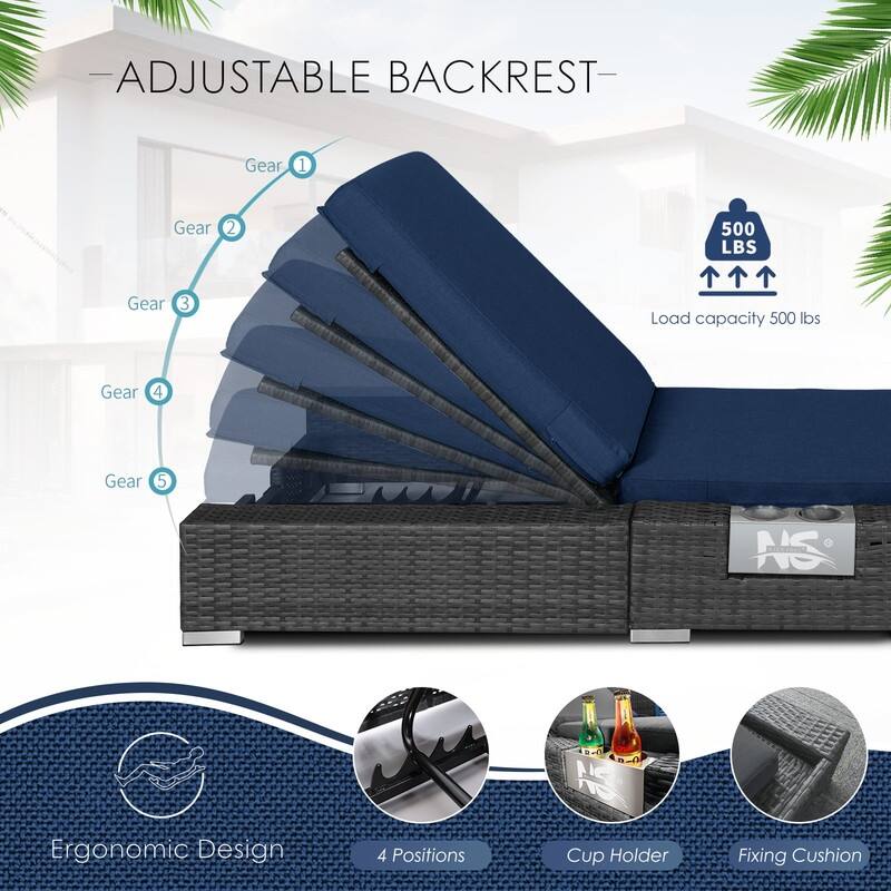 FINCATI 11 Pieces Patio Furniture Set Outdoor Sectional Sofa with Firepit Table