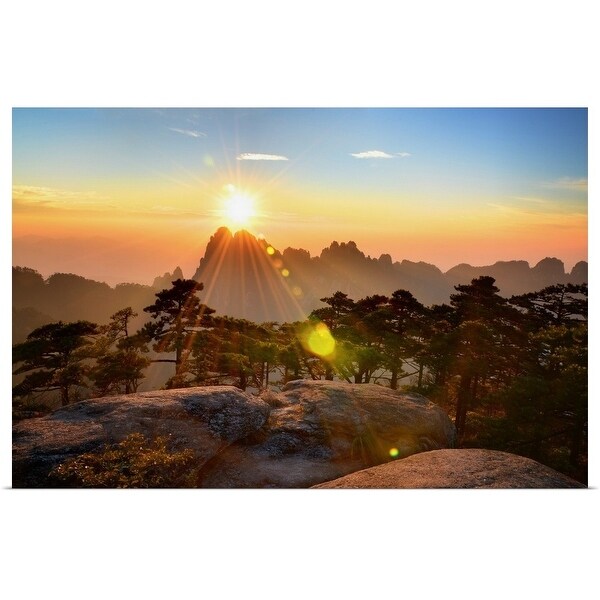 "Huangshan mountain range, Anhui, China." Poster Print