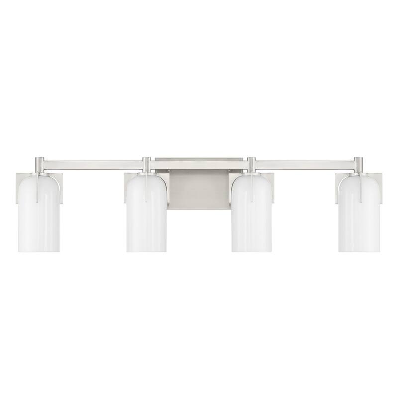 Caldwell 4-Light Bathroom Vanity Light - Satin Nickel