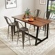 preview thumbnail 13 of 17, Costway Set of 4 High Back Metal Stool 30'' Seat Bar Height Industrial