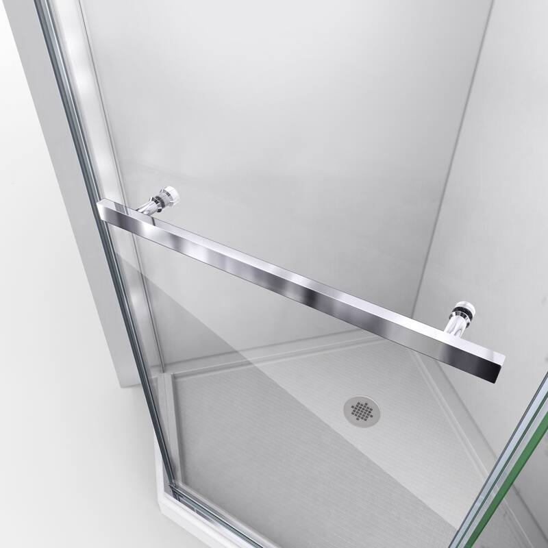 DreamLine Prism 40 1/8 in. x 40 1/8 in. x 72 in. Frameless Pivot Shower Enclosure - 40.13" x 40.13"
