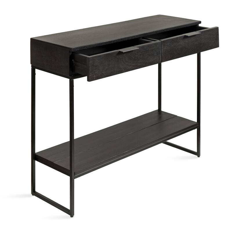 Kate and Laurel Malone Wood and Metal Console Table