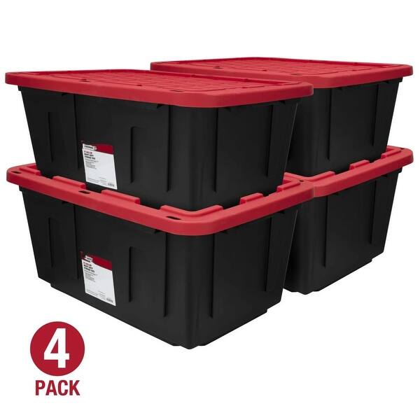 Stackable buckle cover plastic storage box Bed Bath & Beyond 37625893