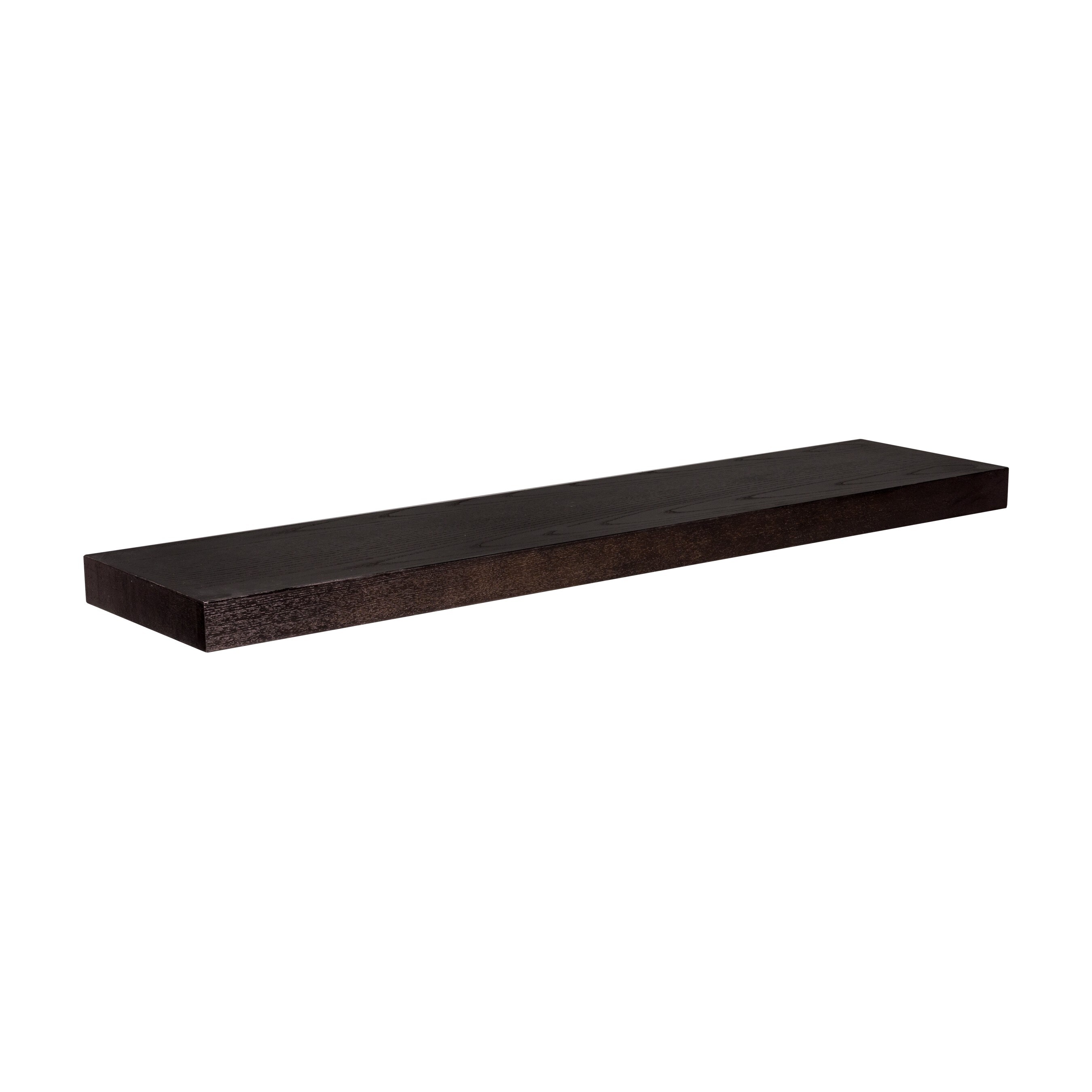 Espresso floating shelves sale