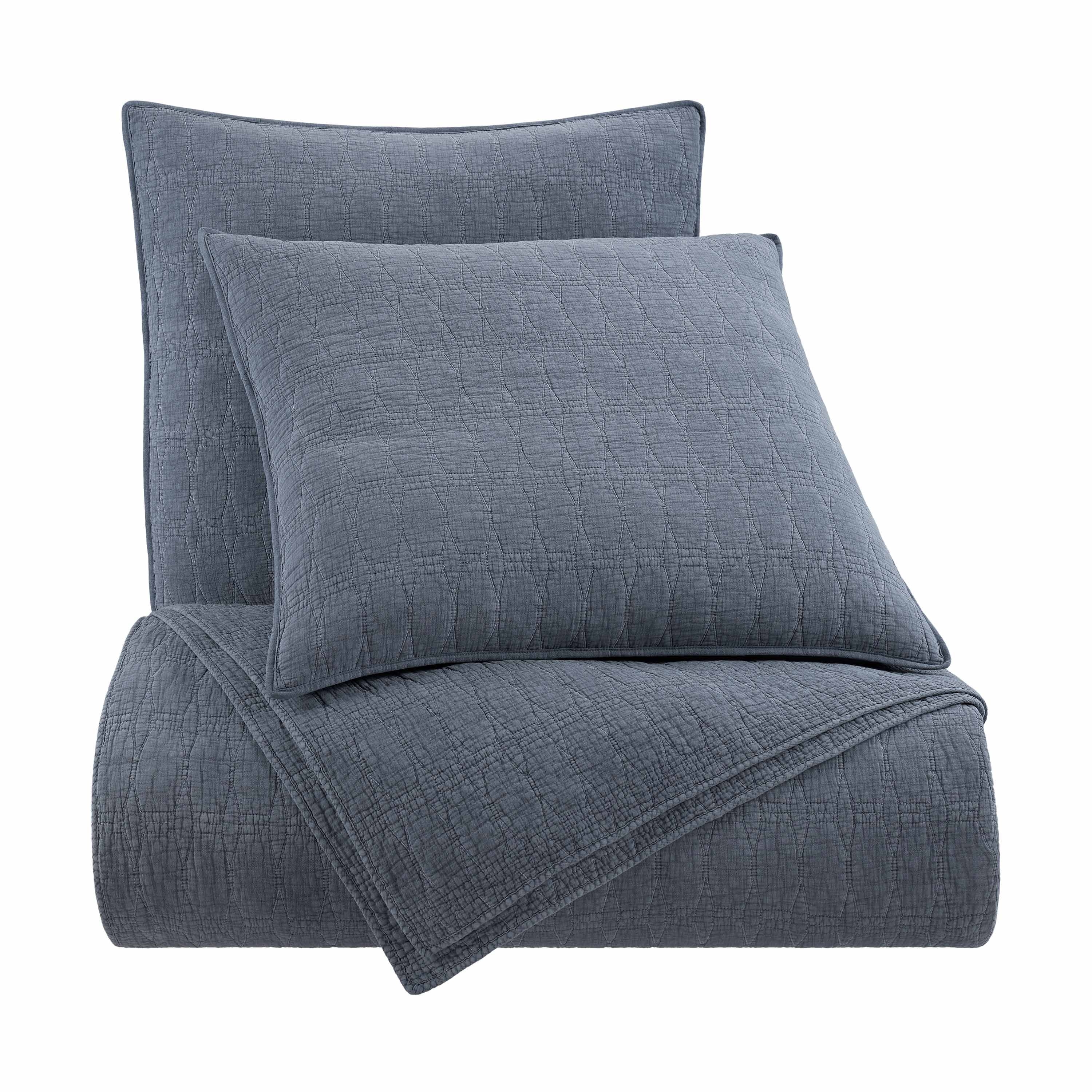 Southern Tide Laurel Grove Euro Navy Sham