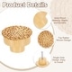 preview thumbnail 3 of 4, 12 Pack Rattan Dresser Knobs Round Woven Drawer Knob with Screws