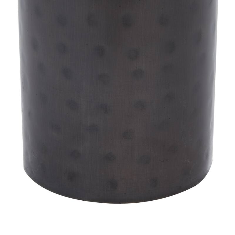 Metal Handmade Pillar Decorative Candle Holder - Set of 3 Brown - Roche River Decor