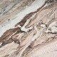 preview thumbnail 9 of 7, Allyson Round Medium Brown w/ Pink Marble Pedestal Dining Table - 42.0L x 42.0W x 30.0H