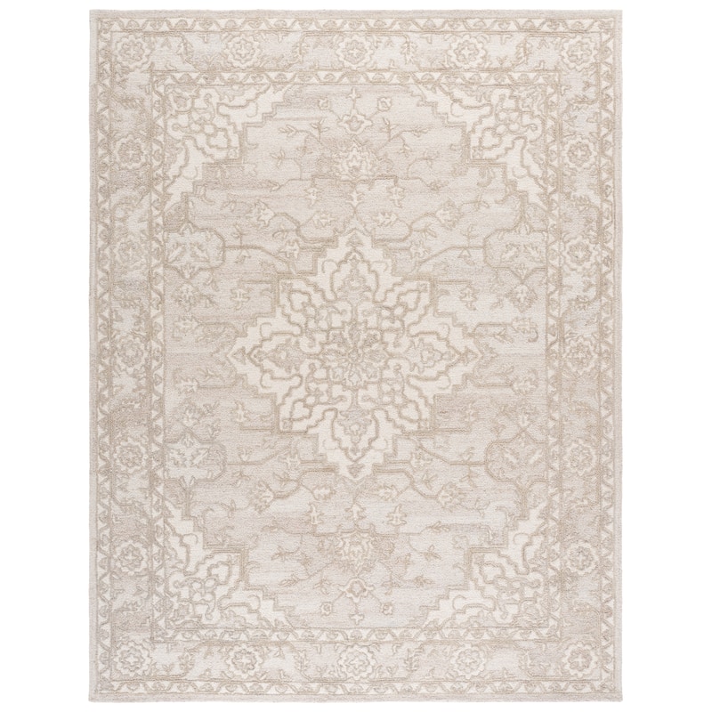 SAFAVIEH Handmade Metro Mirka Wool Rug - 8' x 10' - Light Brown/Ivory
