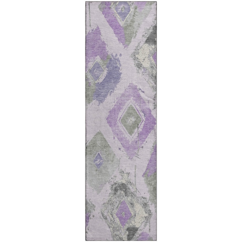 Premium Washable Super Soft Modern Diamonds Mayfield Rug