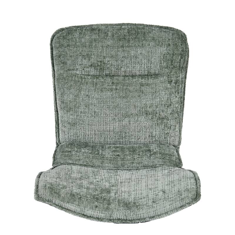 Modern Upholstered Swivel Dining Chairs Accent Side Chairs with Metal Legs