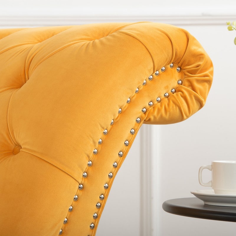 Tufted Or PU Armless Chaise Lounge