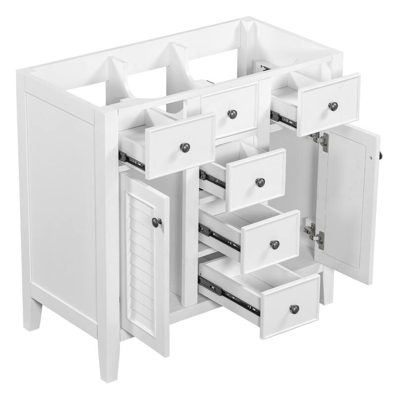 Modern Bathroom Vanity without Sink, Cabinet Base Only