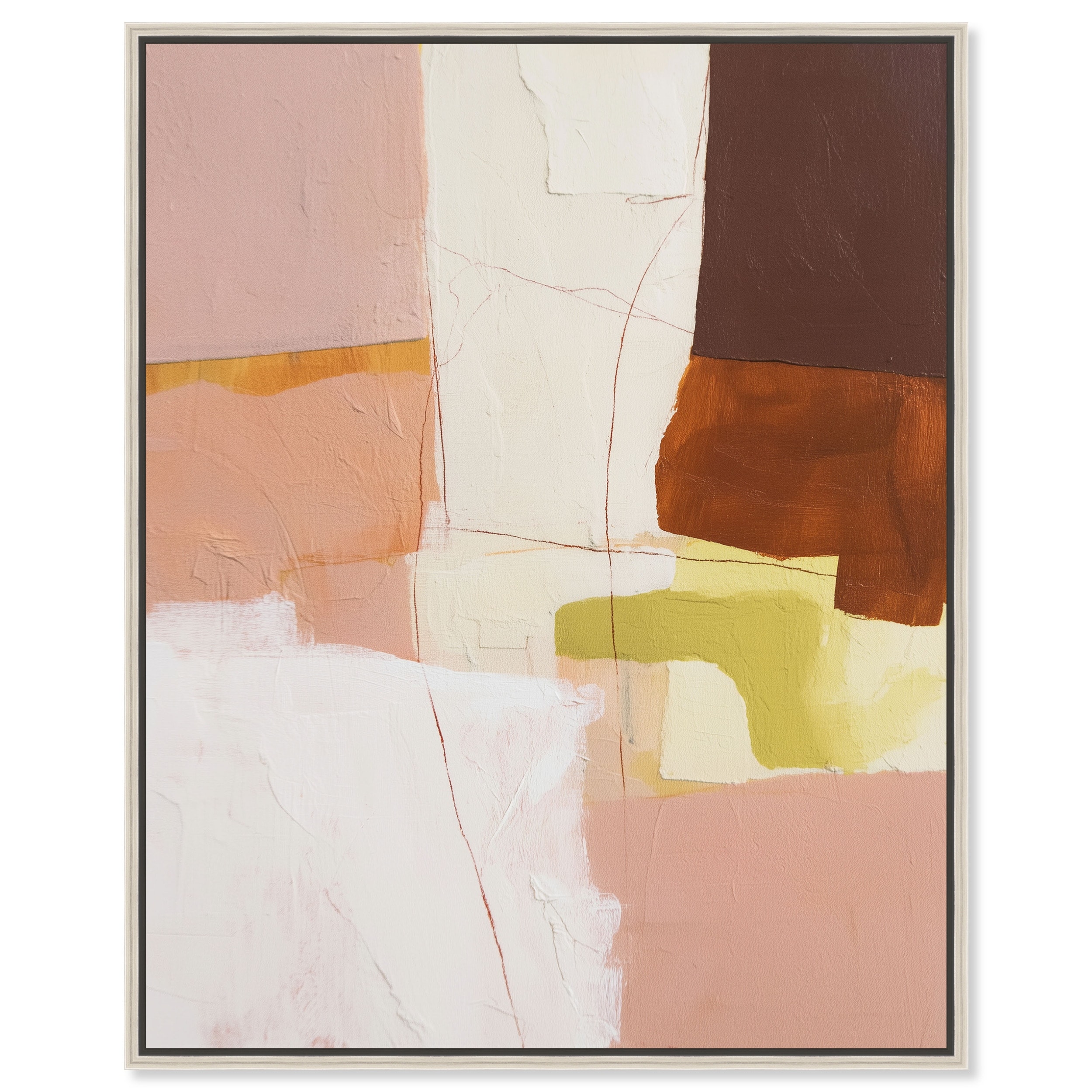 Soft Boundaries II Living Room Wall Art Framed Canvas by Art Remedy