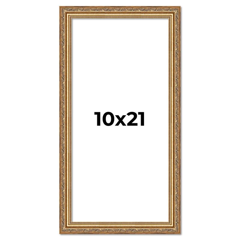 10x21 Frame Red Solid Wood Picture Frame Width 1.75 Inches | Interior Frame Depth 1 13/16 Inches