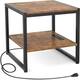 Option End Table- 1pcRustic Brown