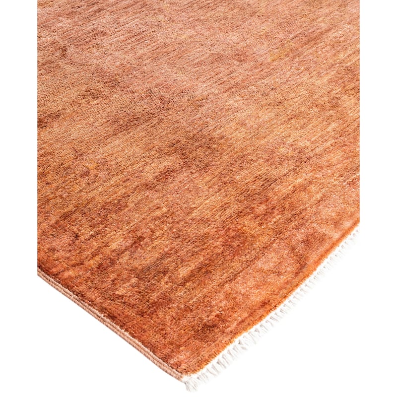 Overdyed One-of-a-Kind Hand-Knotted Area Rug - Brown - 8' 1" x 9' 10"
