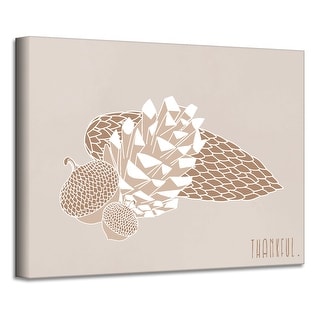 'Minimal Harvest II' Fall Canvas Wall Art