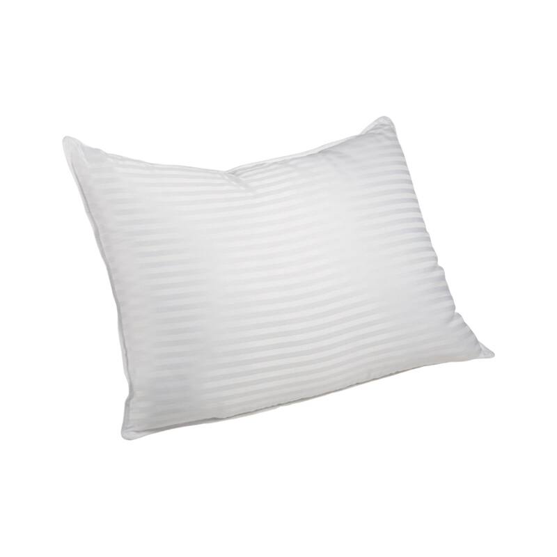HomeRoots Set of Two Microfiber Down Alternative Medium King Size Bed Pillows - White