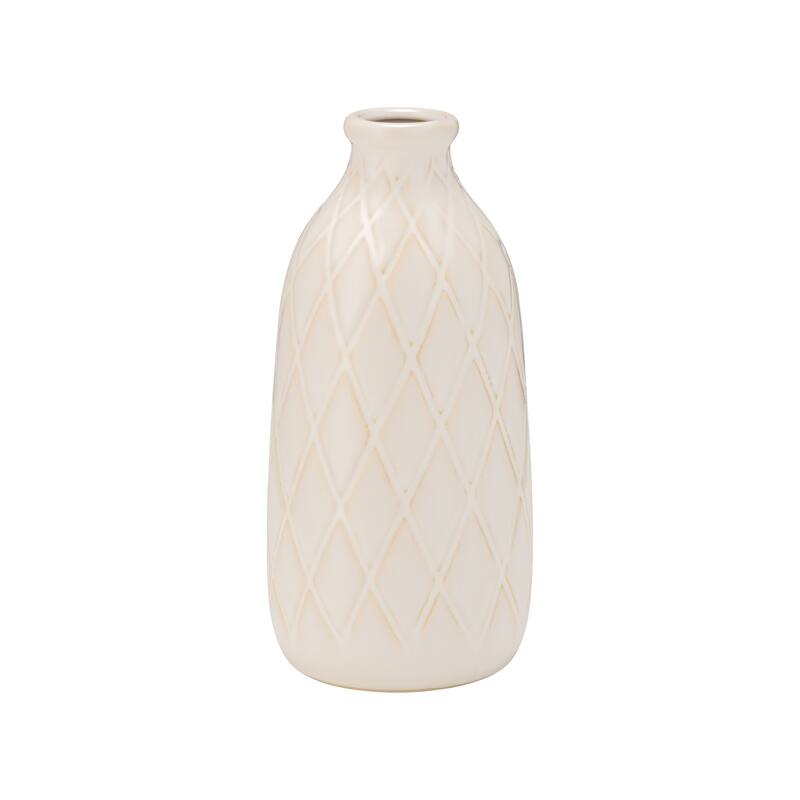Sagebrook Home Neutral Ceramic Vase
